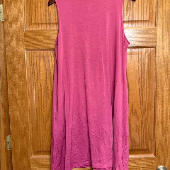 Wool& Pink Camellia Sleeveless Dress, large - Picture 3 of 4
